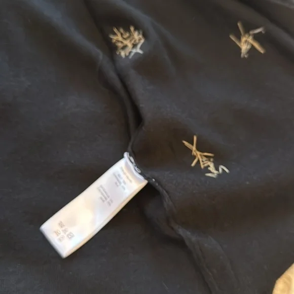 EUC Carolina Herrera Cashmere-silk Jeweled Bug Embroidered Cardigan In Black